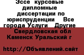 Эссе, курсовые, дипломные, диссертации по юриспруденции! - Все города Услуги » Другие   . Свердловская обл.,Каменск-Уральский г.